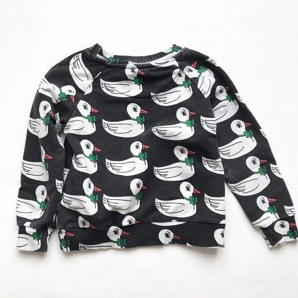 HUGO ❤️ TIKI Sean print sweatshirt GUC - light blue stain 2T - Picture 6 of 6